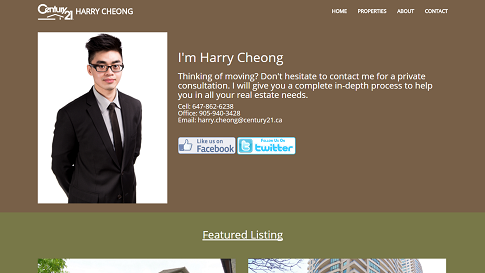 Harry's Realtor Site image