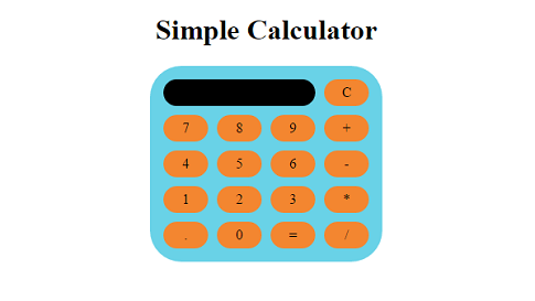Simple calculator image