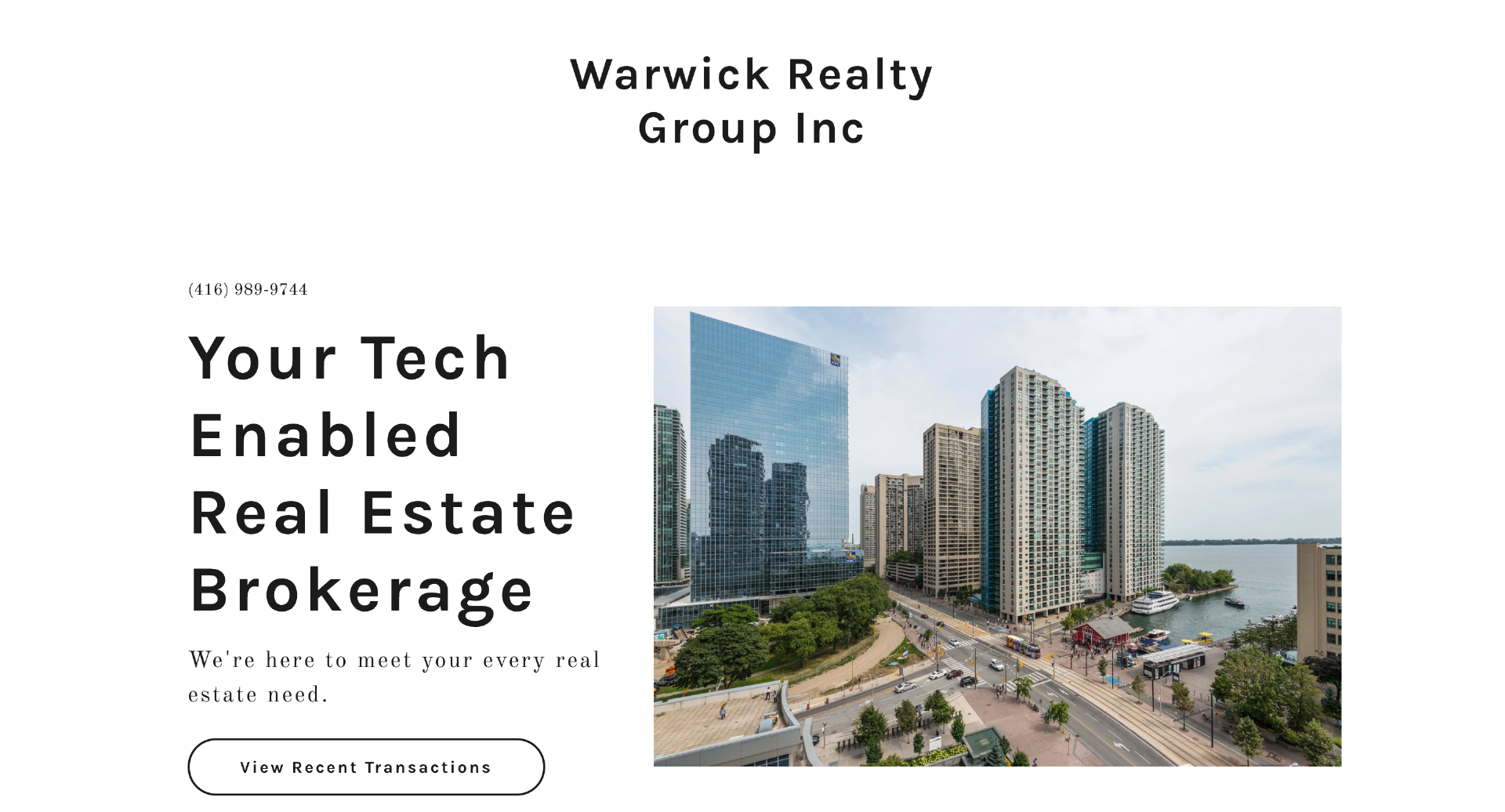 Old Warwick Reality website image